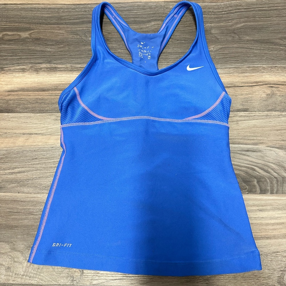 Blue Nike athletic top